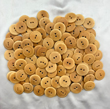 Vintage Lot of 107 Tan 7/8" Buttons #238