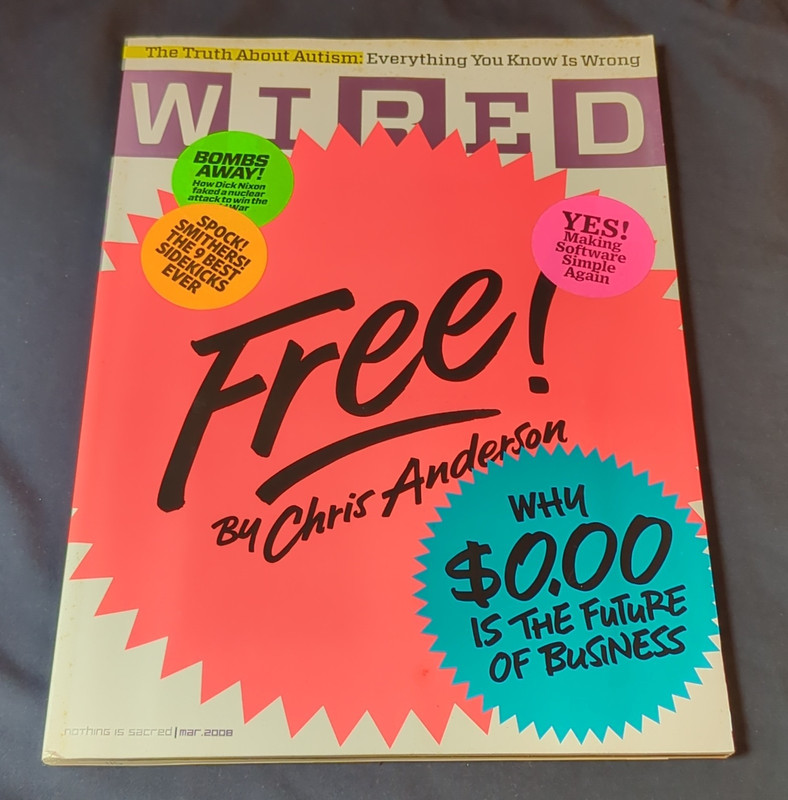 WIRED Magazine March 2008 Special Issue "Free!" Chris Anderson