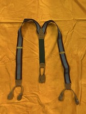 Vtg Polo Ralph Lauren STRIPED Suspenders Mens Adjustable Red Green Blue White