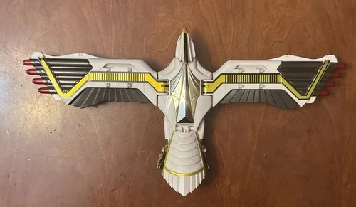 VINTAGE 1995 BANDAI MM POWER RANGERS: THE MOVIE WHITE RANGER'S DELUXE FALCONZORD