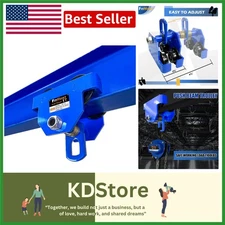 Heavy Duty 1 Ton Manual Trolley – Adjustable Steel Beam Transport