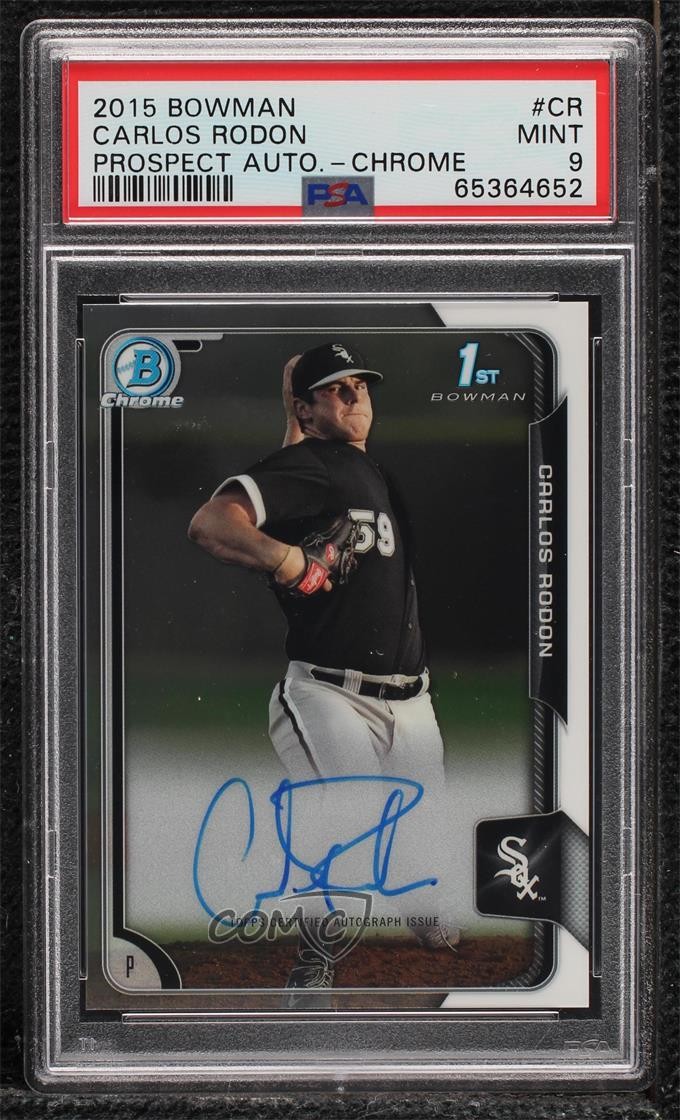 2015 Bowman Chrome Prospects Carlos Rodon #BCAP-CR PSA 9 MINT Rookie Auto RC b7i