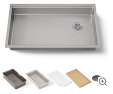 Kohler Strive 32" Workstation Kitchen Sink Stainless Steel 33663-PC-NA