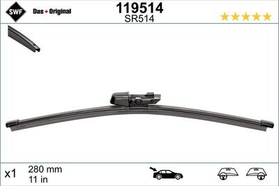 Swf 119514 Wischblatt FüR Cupra Seat Skoda Vw-image