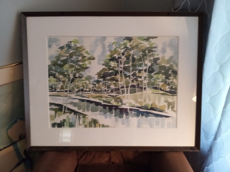 Artist " W. R. Lewis " Water Color Painting!!