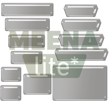 Tinted Wet Number Plate Blank Acrylics - Wet Wholesale Supplies