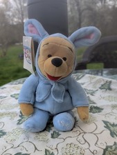 Disney Plush WINNIE THE POOH Dressed As Bunny New 1999 Y2K