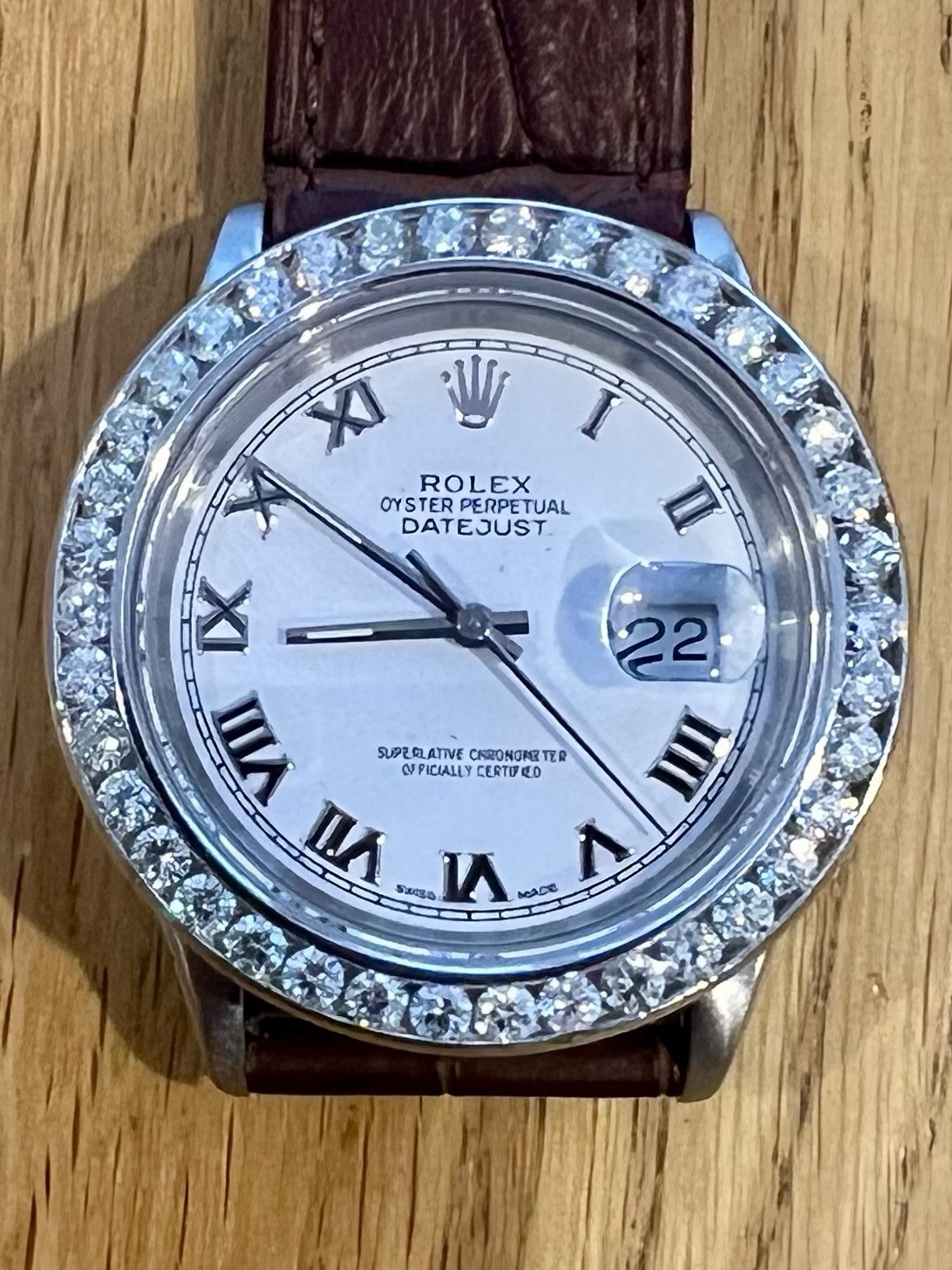 18ct White Gold 2.75ct Diamond Bezel