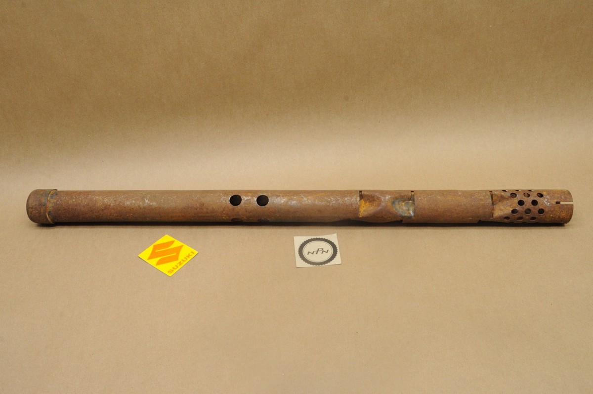 NOS Suzuki 1969 T305 TC305 Exhaust Muffler Baffle Pipe 14510-18200