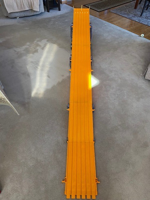 Hot Wheels 6 Lane 8-Foot-Long Folding Raceway, VGC but Missing Gated Finish Line