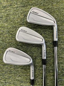 Set De Fers Ping I230 5-PW (6 Fers) - Manche KBS Tour 130 Extra Stiff, Point Noir, Longueur +3/4 - Occasion BEAU