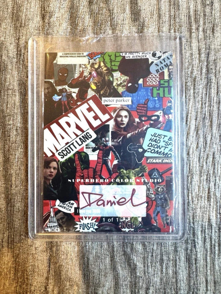 2025 SUPERHERO STUDIO BATMAN STARRY NIGHT SKETCH DANIEL ARTIST AUTOGRAPH 1/1 - Image 2 of 2