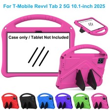 For T-Mobile REVVL Tab 2 5G 10.1" Foam Shockproof Case Kickstand Kids Friendly