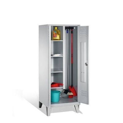 Besenschrank, Putzschrank, abschließbar, 2 Abteile 40 cm, Spind