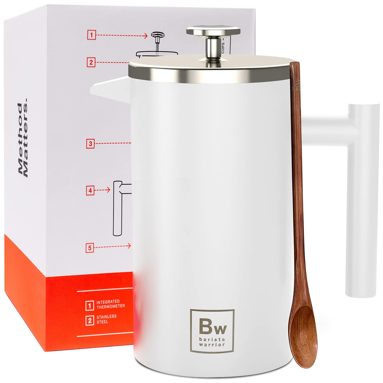 Coffee Maker - Double-wall Stainless Steel Insulated French 