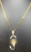 Two Gold Scorpion Necklace