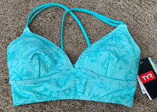 TYR Swim Workout Top Boho Floral Madeline Bralette Size Small 4/6 UPF 50