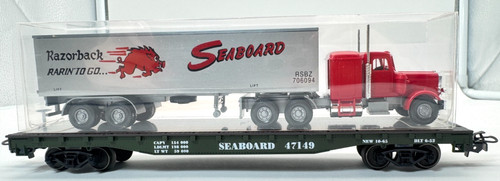 Märklin H0 4865 Flachwagen 706094 US Truck Razorback SEABOARD 47149 OVP SAMMLER | Zustand: Neu
