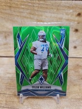 2025 Panini Phoenix Tyleik Williams #230 Lime Green Lava /225 (RC) Lions