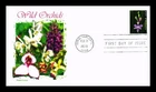 US COVER PANDA CACHETS FIRST DAY OF ISSUE WILD ORCHIDS