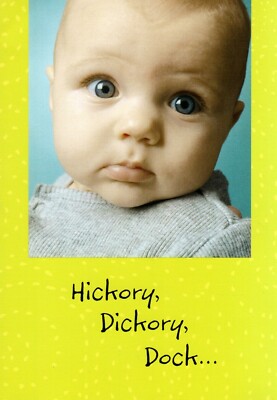 Funny Love & Romance Hickory Dickory Dock Clock Theme Hallmark Greeting Card
