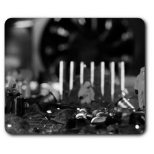 Rectangle Mouse Mat BW - Technician Motherboard IT  #39391