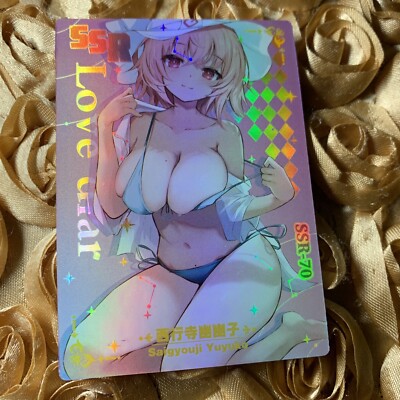Yuyuko Saigyouji Touhou Project Goddess Story SSR Waifu Girl Anime Foil Card