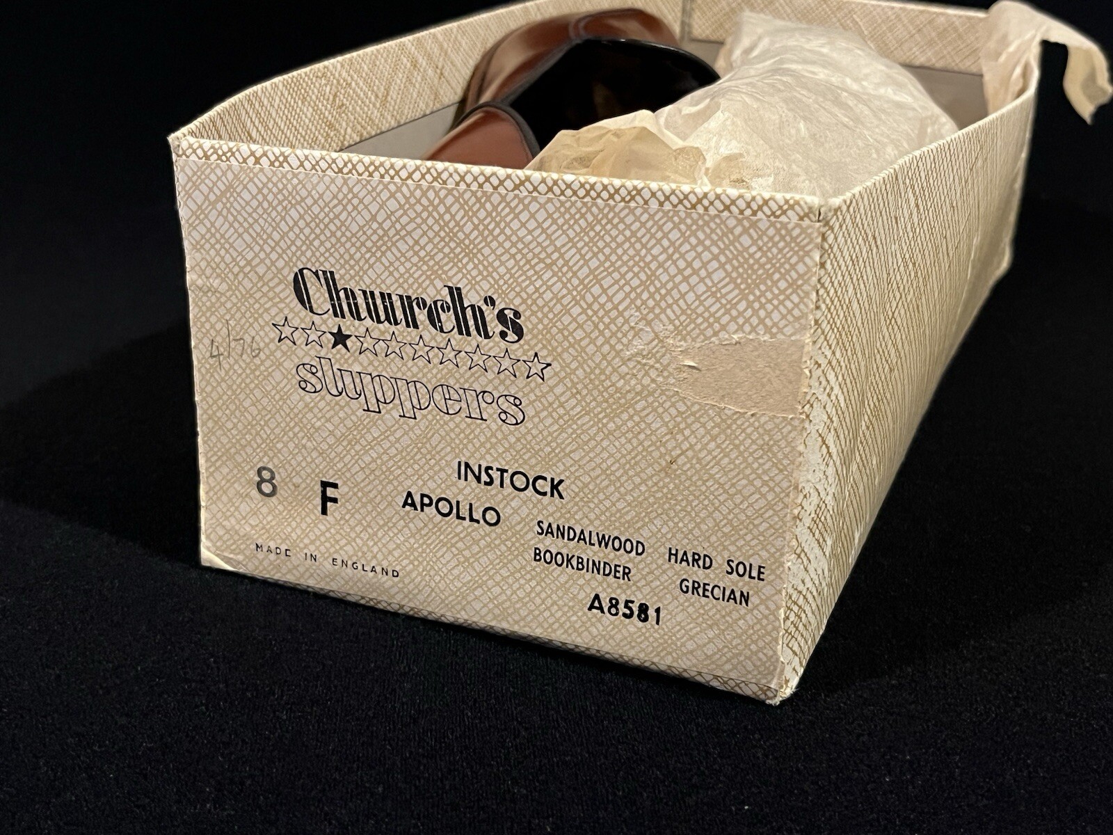 SAOLA Church’s Shoes pantofole in pelle Apollo sandalo taglia 8F suola rigida greca prezzo consigliato