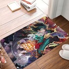 Anime Bathroom Mat Super Power Doormat Flannel Carpet Balcony Home Decoration