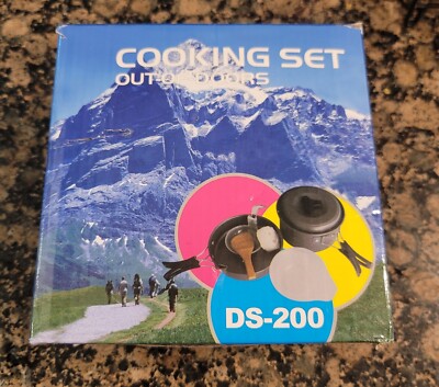COOKING SET OUTDOORS, DS-200 6 Piece Set, Backpacking Camping