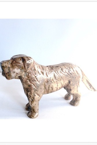 Antique Brass Bronze Mechanical Nutcracker Dog St Bernard Collectable 1890-1901 - Picture 12 of 12