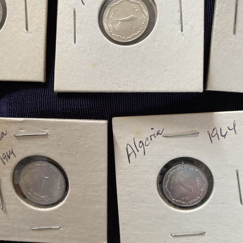 Algeria 1964 1 Centime Coin ...lot of 5 - Picture 5 of 6