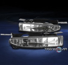 1997-2005 Buick Century Regal Bumper Driving Fog Lights Lamp Chrome Clear Lens