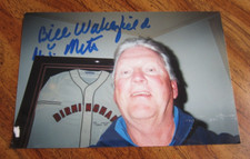 Bill Wakefield Autographed Signed 4X6 Photo MLB Baseball New York Mets