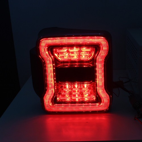 Luces traseras LED de humo lámpara trasera de freno para Jeep Wrangler JK 2007 2008-2017 - Imagen 12 de 13