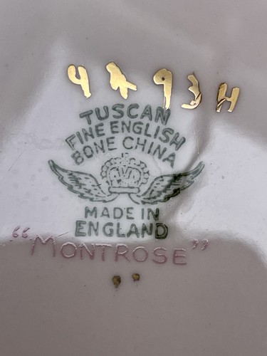 🍃 Vintage Tuscan Fine English Bone China Tea Set – “Montrose” Floral Elegance - Picture 12 of 20
