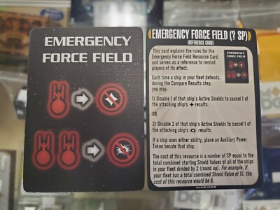 Star Trek Attack Wing Emergency Force Field Double Sided Promo Card Year of Hell