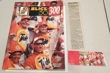 NASCAR New Hampshire Speedway Slick 50 300 book July 1995 w/ ticket stub 