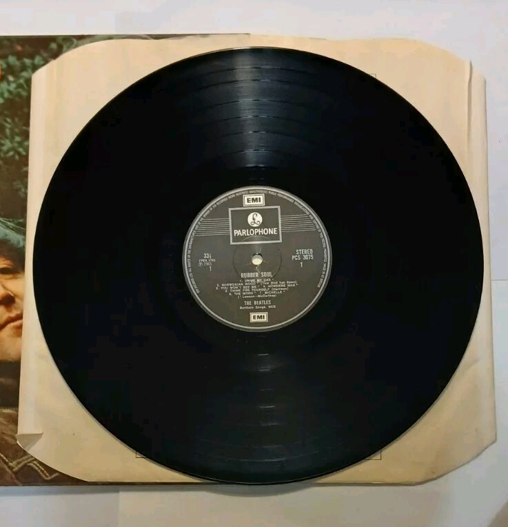The Beatles RUBBER SOUL Parlophone Vinyl LP UK STEREO Press Glossy