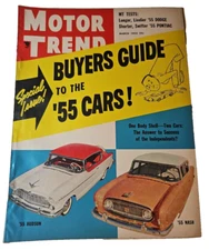 Motor Trend Magazine March 1955 '55 Car Buyers Guide Doge Pontiac Hudson Nash 