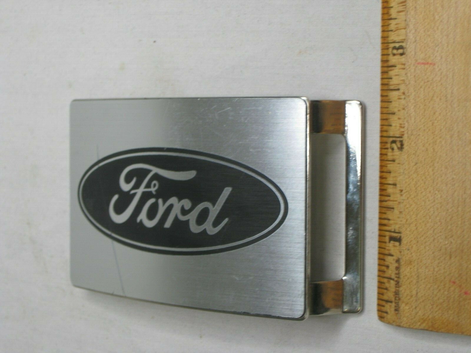 large pre-owned rectangular Ford belt buckle auto… - image 6