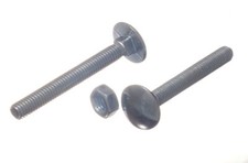 New 24 X Coach Carriage Cup Square Bolts M12 X 75mm With Nuts BZP Steel - Onesto