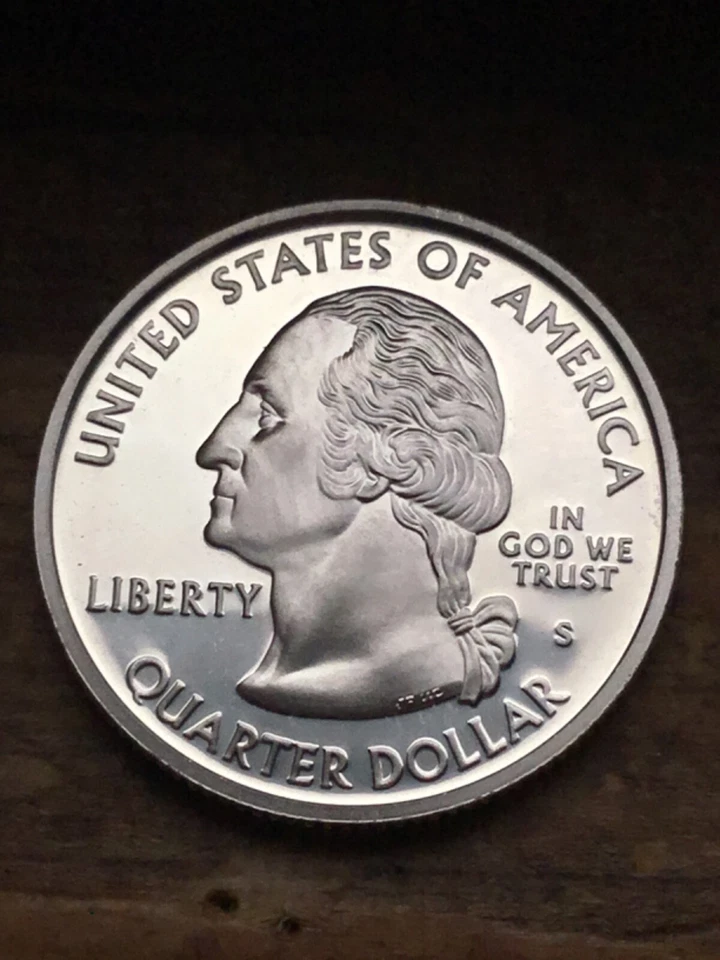 2005-S U.S 25 CENTS STATE QUARTER OREGON  DCAM PROOF SILVER GEM  - Image 2 of 2