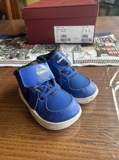 Nike Team Hustle Blue White Sneakers Toddler Sz 7C Shoes AQ4226-400 Hook  Loop