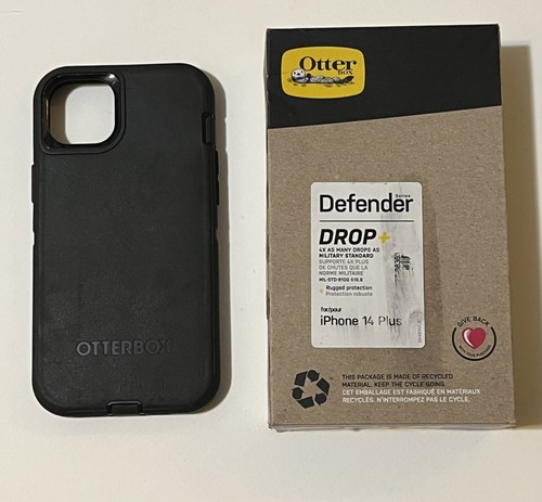 OtterBox Defender Series Case for iPhone 14 Plus Black New - Foto 1 di 2