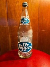 Collectable 32 OUNCE Sugar Free Dr. Pepper Bottle with cap. Item 4