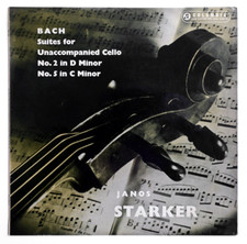 EX JANOS STARKER Bach cello solo suites 2  5 UK Columbia 33CX 1515 LP
