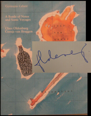 Claes Oldenburg catalogue original signed autograph signature autograph 