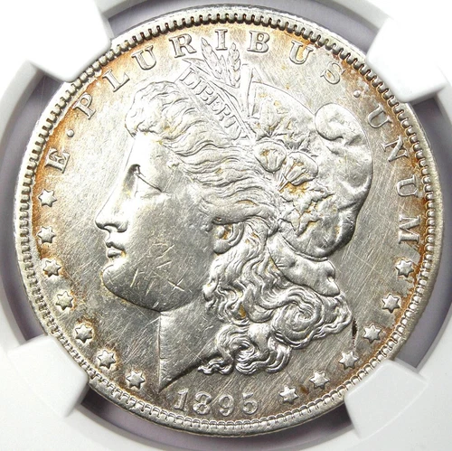 1895-O Morgan Silver Dollar $1 - Certified NGC AU Details - Rare Date in AU