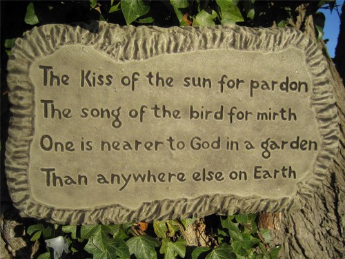 Kiss Of The Sun Plaque Stone Garden Ornament | Many More Ornaments In My  Shop! | Ebay